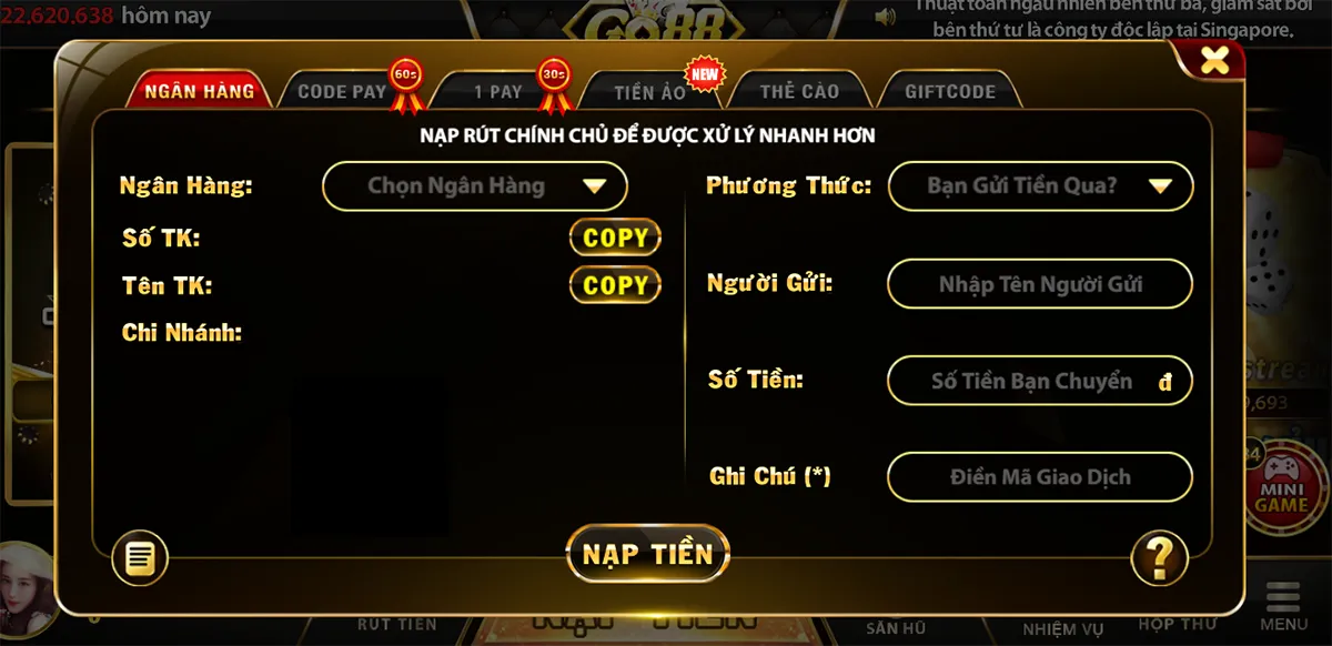 Nạp tiền tốc độ thưởng thức ngay kho tàng game bài đình đám