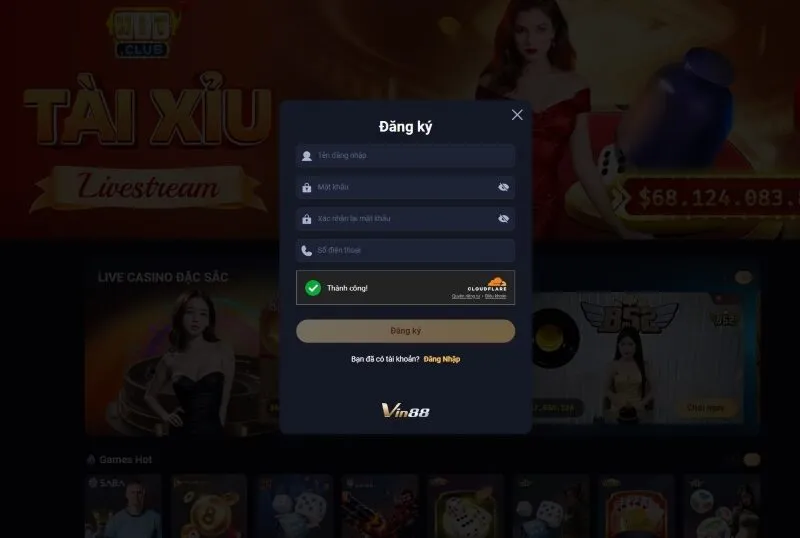 Hướng dẫn đăng ký tài khoản Vin88 nhanh chóng